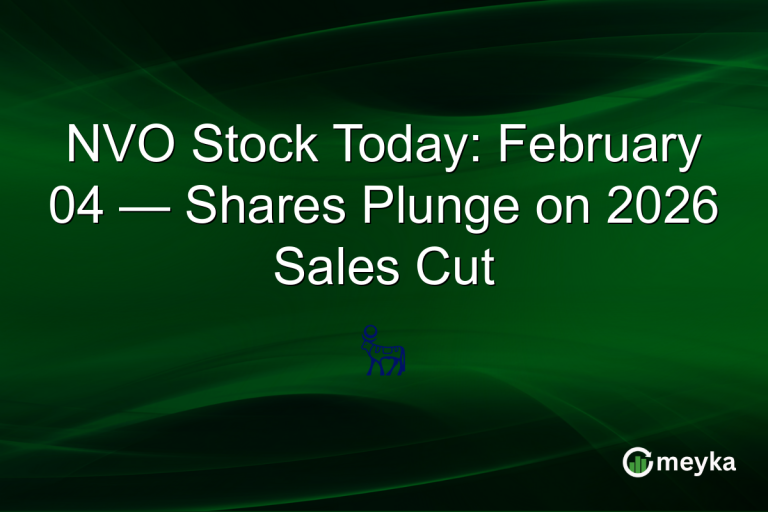 NVO Stock Today: February 04 — Shares Plunge on 2026 Sales Cut