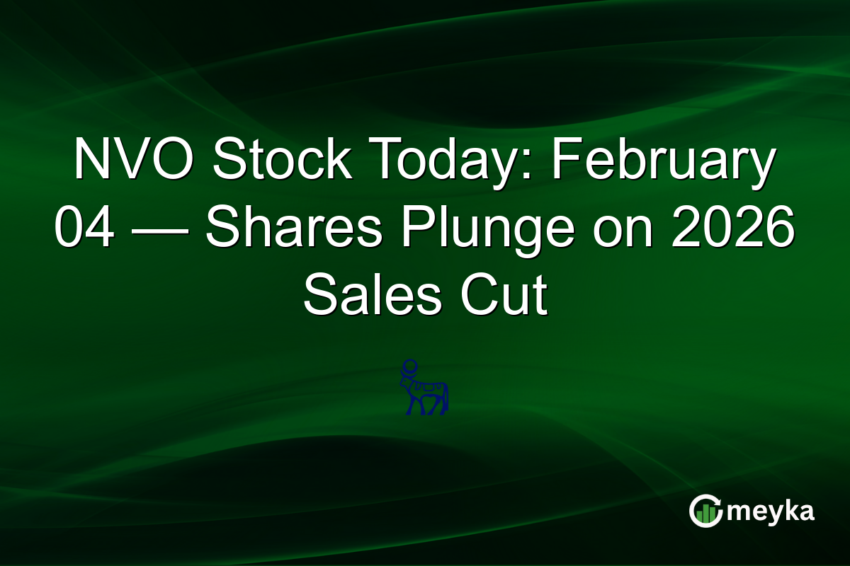 NVO Stock Today: February 04 — Shares Plunge on 2026 Sales Cut