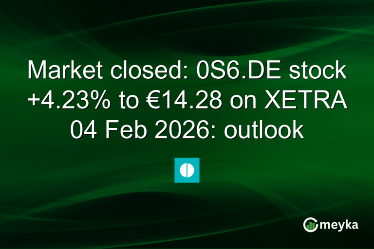 Market closed: 0S6.DE stock +4.23% to €14.28 on XETRA 04 Feb 2026: outlook