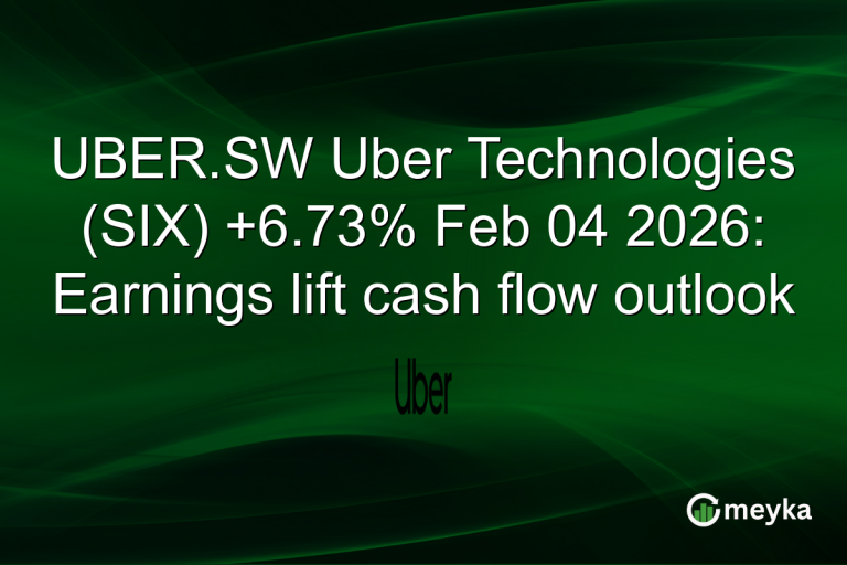 UBER.SW Uber Technologies (SIX) +6.73% Feb 04 2026: Earnings lift cash flow outlook