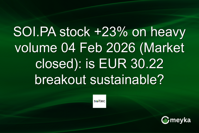 SOI.PA stock +23% on heavy volume 04 Feb 2026 (Market closed): is EUR 30.22 breakout sustainable?