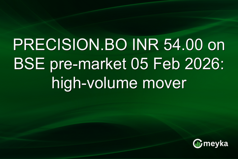 PRECISION.BO INR 54.00 on BSE pre-market 05 Feb 2026: high-volume mover