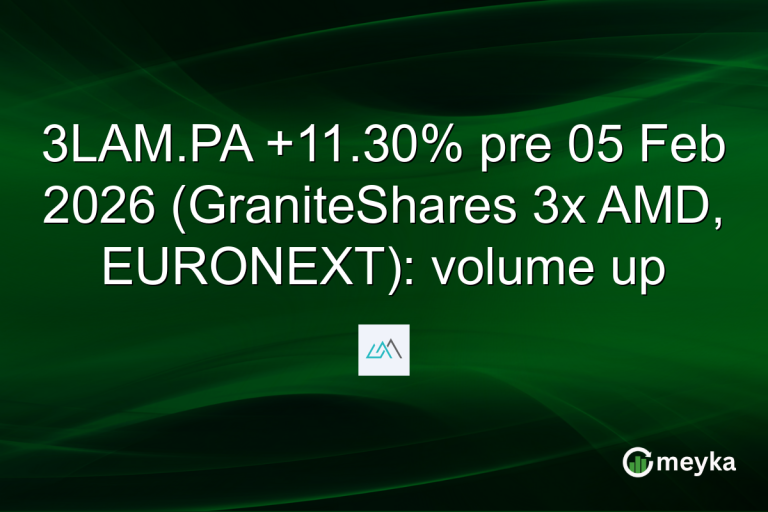 3LAM.PA +11.30% pre 05 Feb 2026 (GraniteShares 3x AMD, EURONEXT): volume up