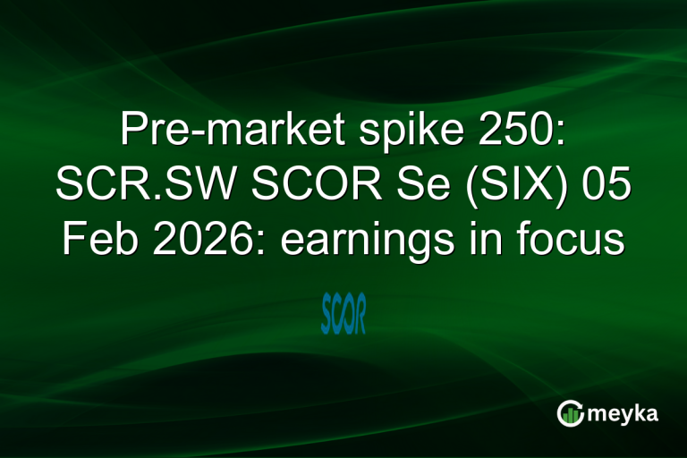 Pre-market spike 250: SCR.SW SCOR Se (SIX) 05 Feb 2026: earnings in focus
