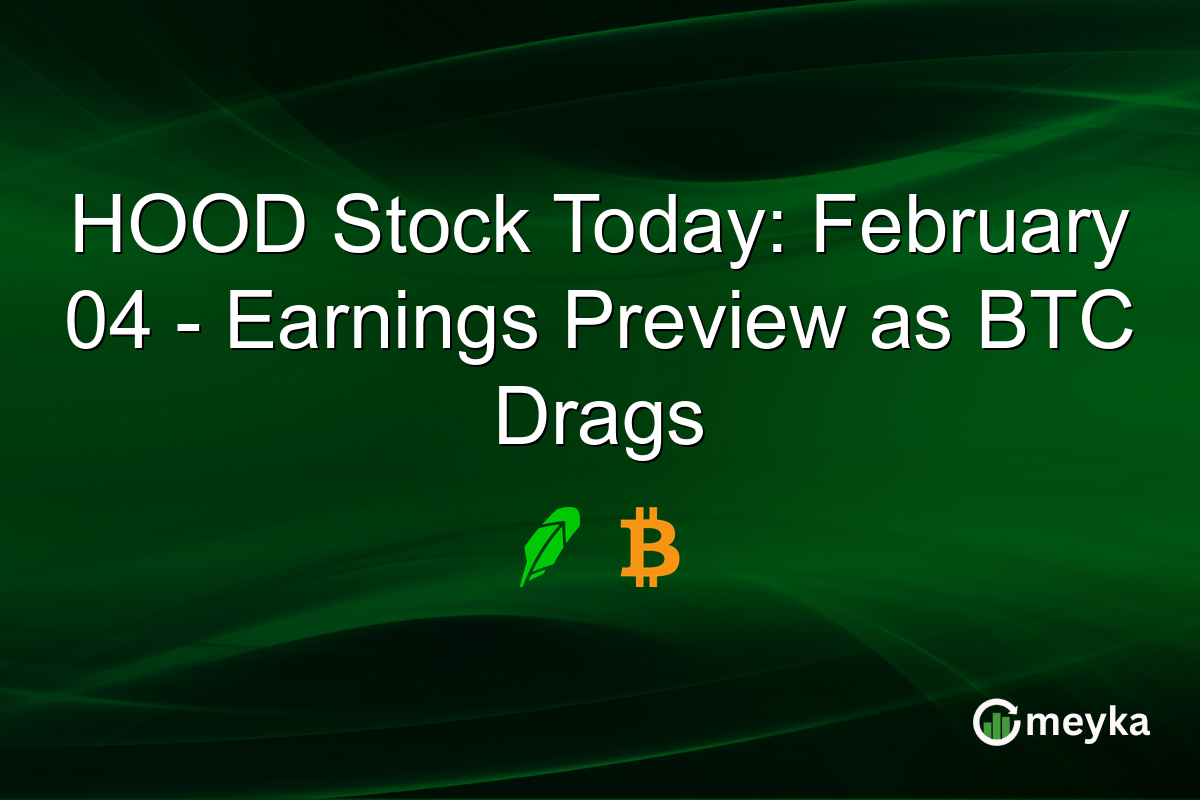HOOD Stock Today: February 04 - Earnings Preview as BTC Drags