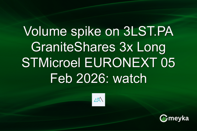 Volume spike on 3LST.PA GraniteShares 3x Long STMicroel EURONEXT 05 Feb 2026: watch