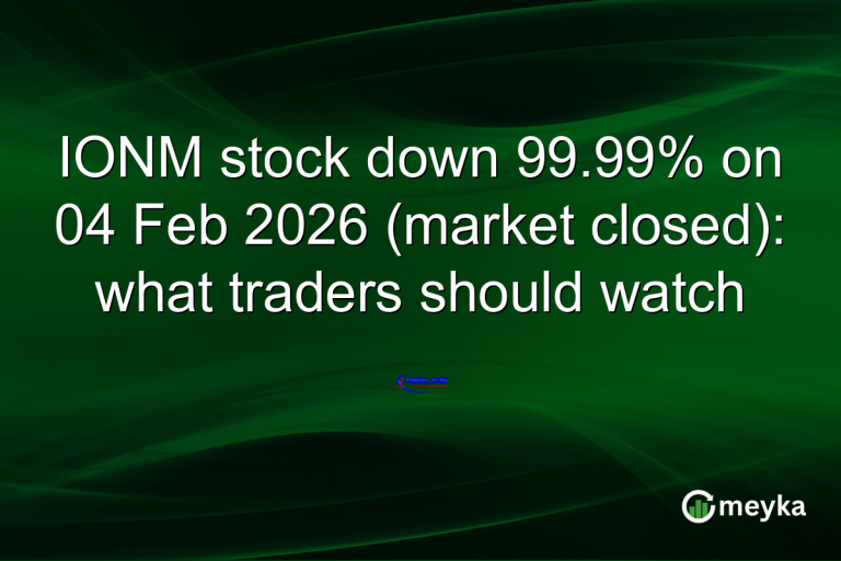 IONM stock down 99.99% on 04 Feb 2026 (market closed): what traders should watch