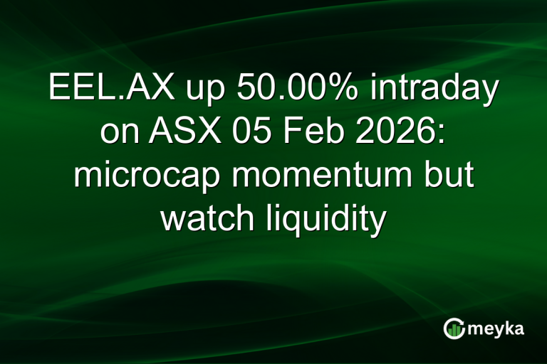 EEL.AX up 50.00% intraday on ASX 05 Feb 2026: microcap momentum but watch liquidity