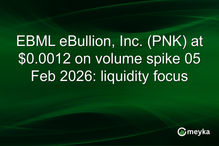 EBML eBullion, Inc. (PNK) at $0.0012 on volume spike 05 Feb 2026: liquidity focus