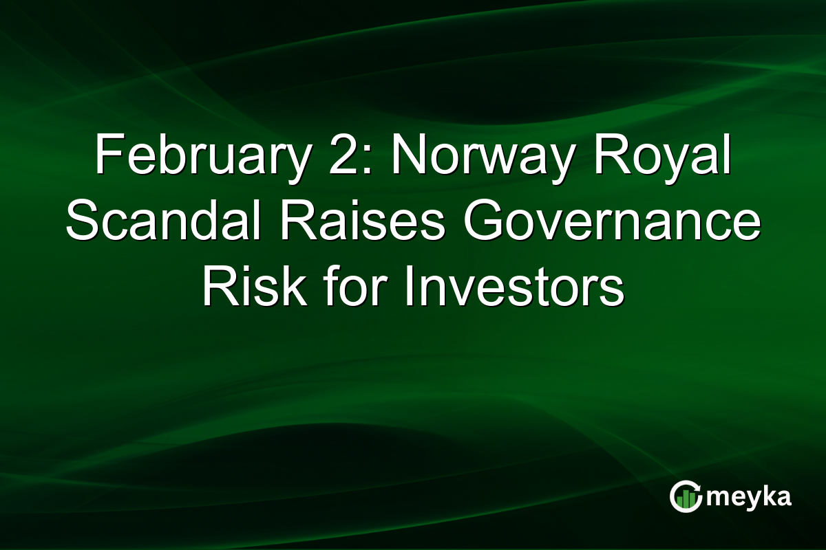 February 2: Norway Royal Scandal Raises Governance Risk for Investors