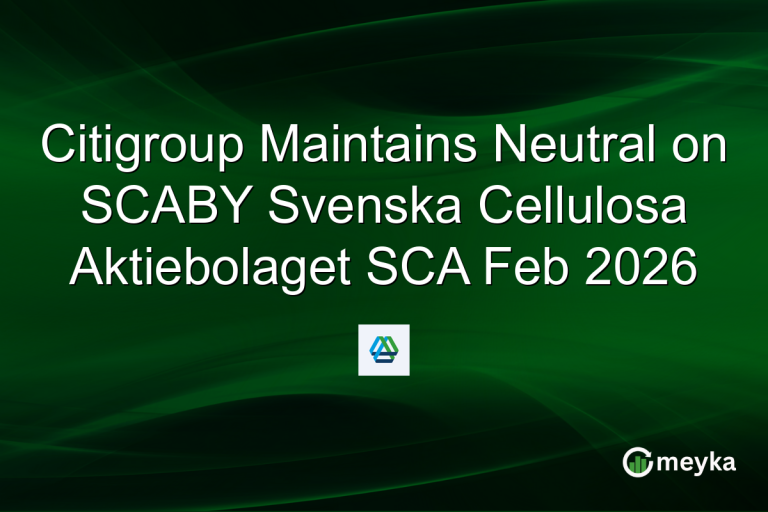 Citigroup Maintains Neutral on SCABY Svenska Cellulosa Aktiebolaget SCA Feb 2026