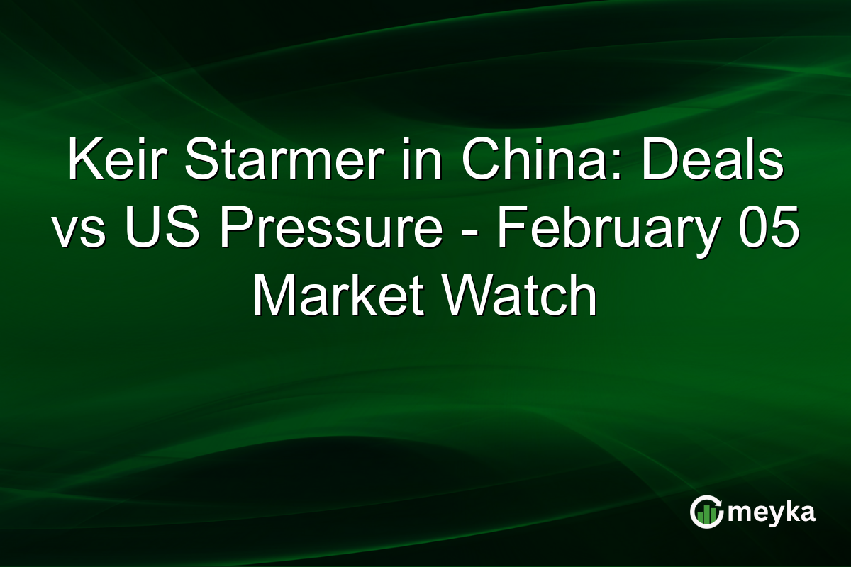 Keir Starmer in China: Deals vs US Pressure - February 05 Market Watch