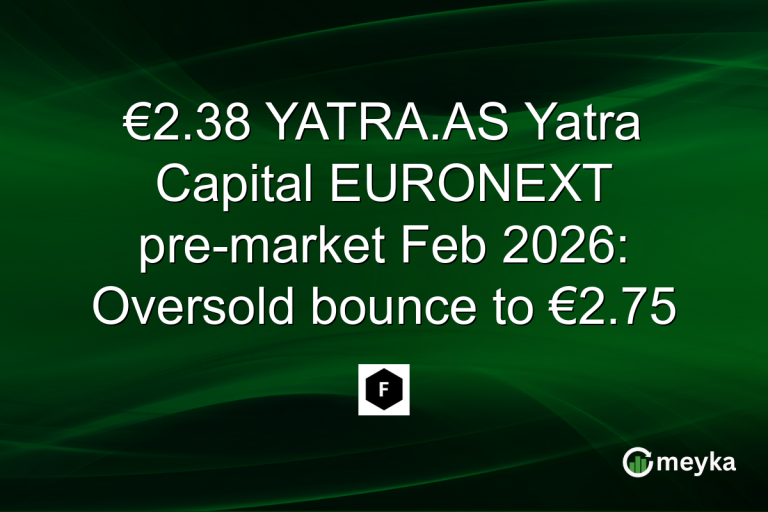 €2.38 YATRA.AS Yatra Capital EURONEXT pre-market Feb 2026: Oversold bounce to €2.75