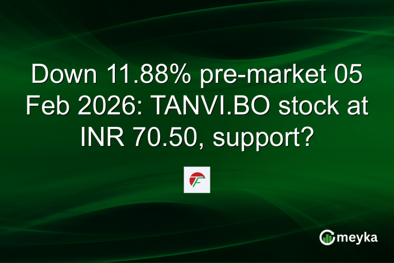 Down 11.88% pre-market 05 Feb 2026: TANVI.BO stock at INR 70.50, support?