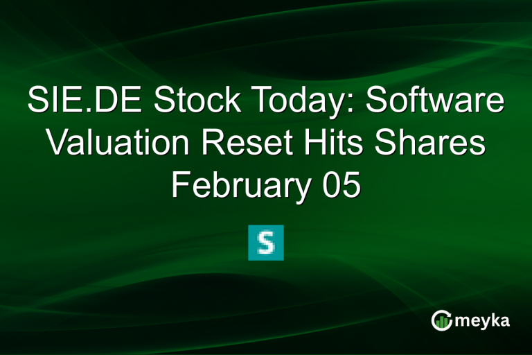 SIE.DE Stock Today: Software Valuation Reset Hits Shares February 05