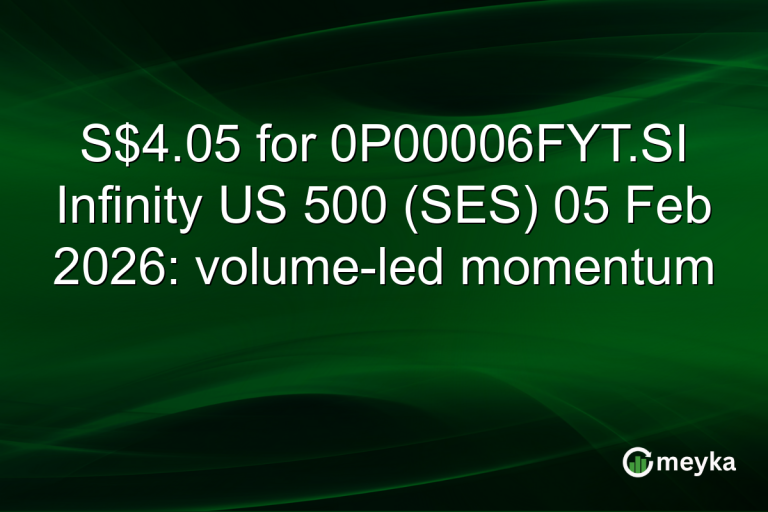 S$4.05 for 0P00006FYT.SI Infinity US 500 (SES) 05 Feb 2026: volume-led momentum