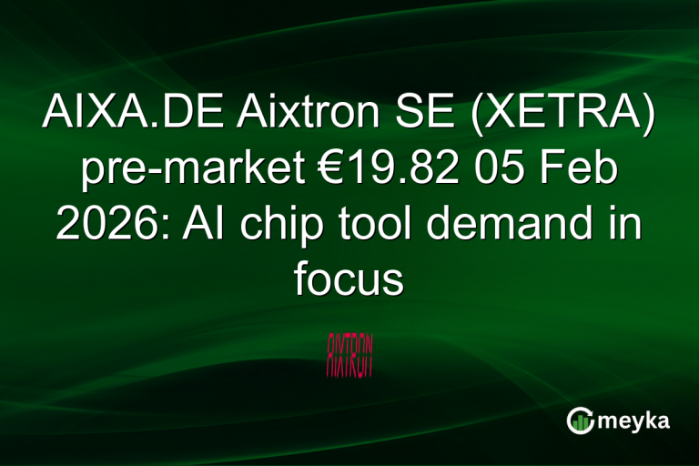 AIXA.DE Aixtron SE (XETRA) pre-market €19.82 05 Feb 2026: AI chip tool demand in focus