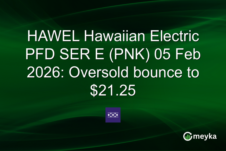 HAWEL Hawaiian Electric PFD SER E (PNK) 05 Feb 2026: Oversold bounce to $21.25