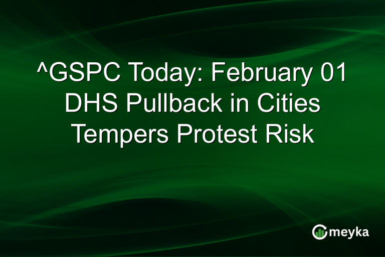 ^GSPC Today: February 01 DHS Pullback in Cities Tempers Protest Risk