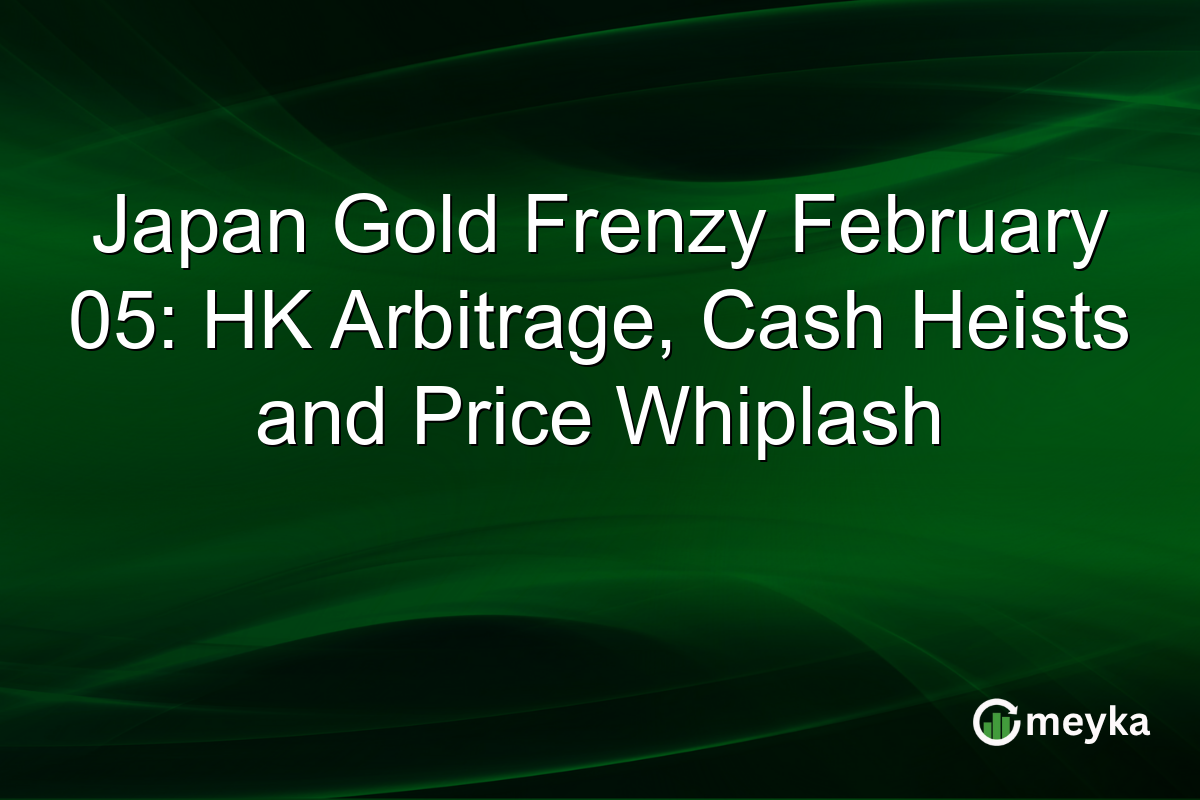 Japan Gold Frenzy February 05: HK Arbitrage, Cash Heists and Price Whiplash