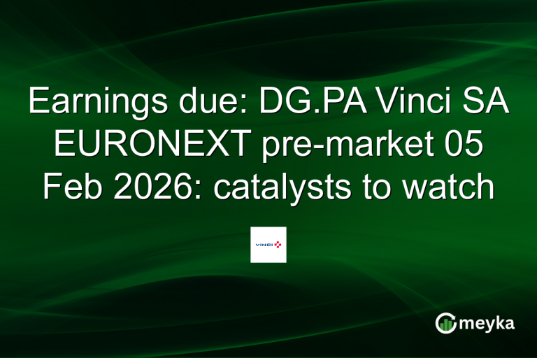 Earnings due: DG.PA Vinci SA EURONEXT pre-market 05 Feb 2026: catalysts to watch