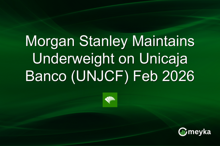 Morgan Stanley Maintains Underweight on Unicaja Banco (UNJCF) Feb 2026