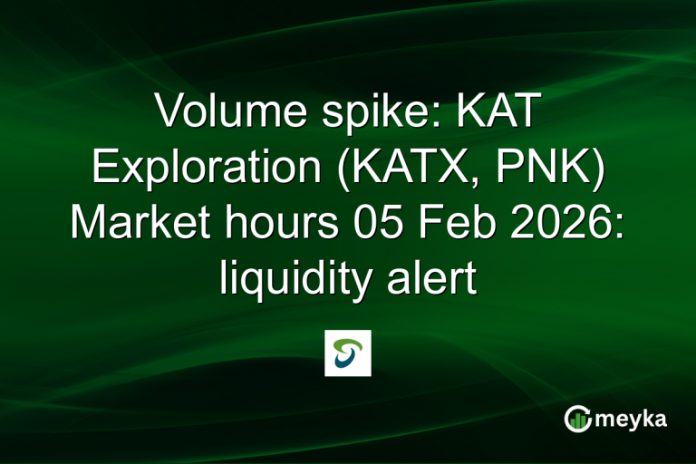 Volume spike: KAT Exploration (KATX, PNK) Market hours 05 Feb 2026: liquidity alert