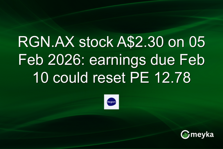 RGN.AX stock A$2.30 on 05 Feb 2026: earnings due Feb 10 could reset PE 12.78