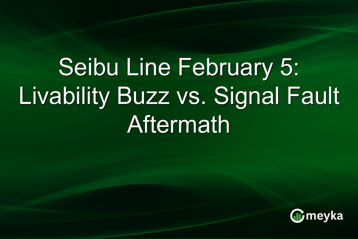 Seibu Line February 5: Livability Buzz vs. Signal Fault Aftermath