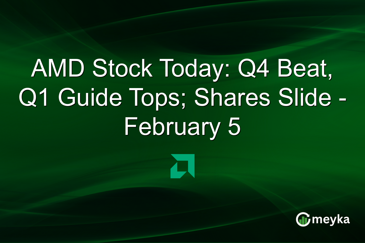 AMD Stock Today: Q4 Beat, Q1 Guide Tops; Shares Slide - February 5