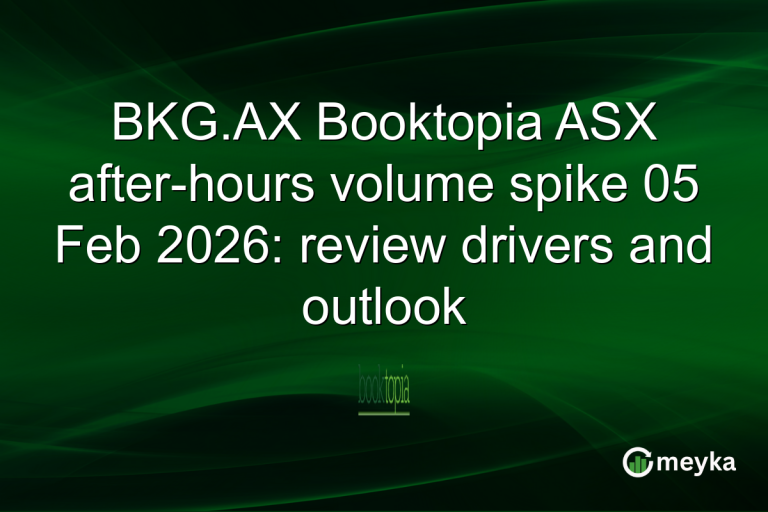 BKG.AX Booktopia ASX after-hours volume spike 05 Feb 2026: review drivers and outlook