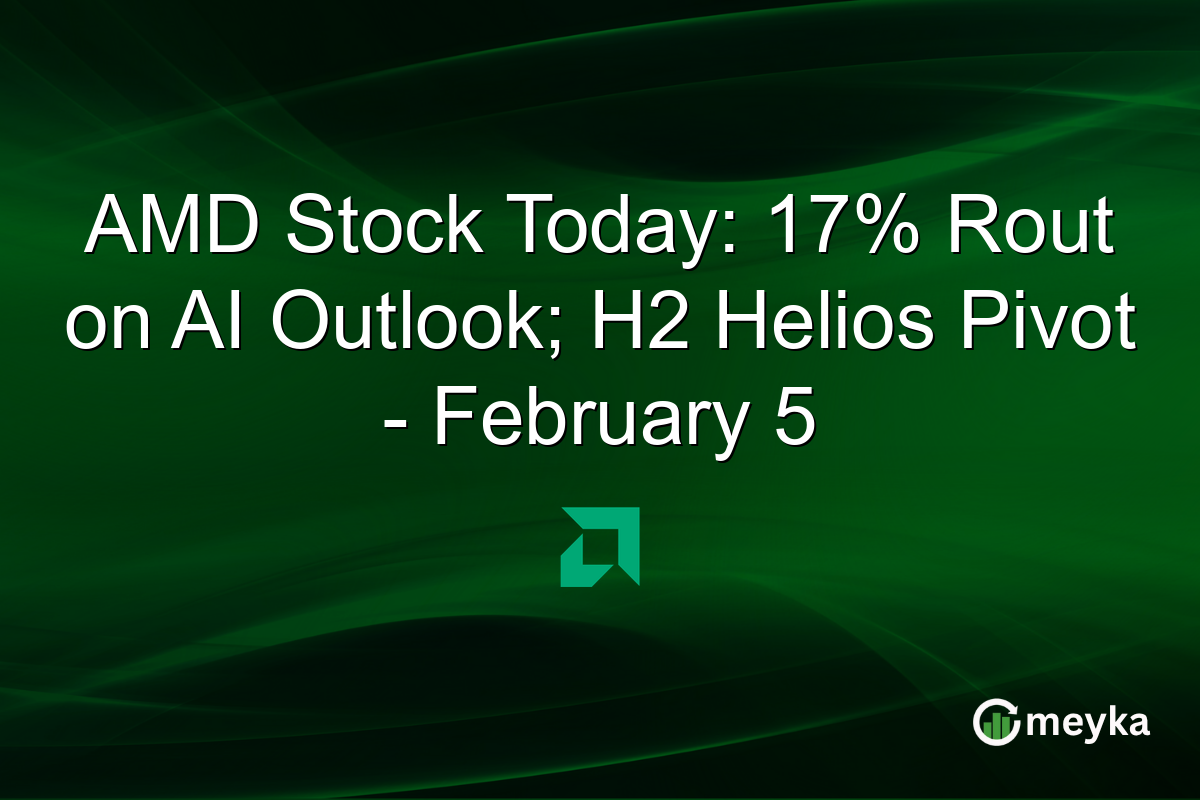 AMD Stock Today: 17% Rout on AI Outlook; H2 Helios Pivot - February 5