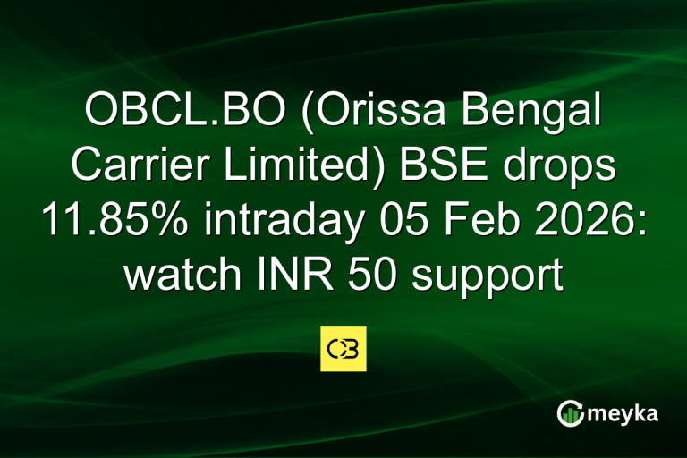 OBCL.BO (Orissa Bengal Carrier Limited) BSE drops 11.85% intraday 05 Feb 2026: watch INR 50 support