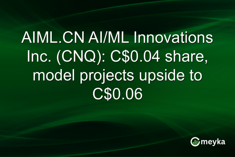 AIML.CN AI/ML Innovations Inc. (CNQ): C$0.04 share, model projects upside to C$0.06