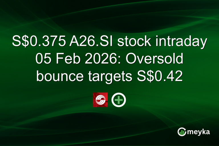S$0.375 A26.SI stock intraday 05 Feb 2026: Oversold bounce targets S$0.42