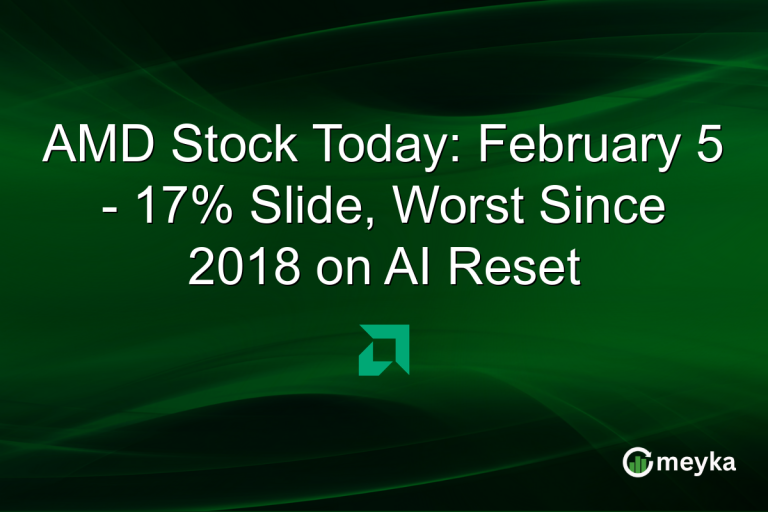 AMD Stock Today: February 5 - 17% Slide, Worst Since 2018 on AI Reset