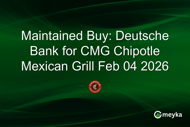 Maintained Buy: Deutsche Bank for CMG Chipotle Mexican Grill Feb 04 2026