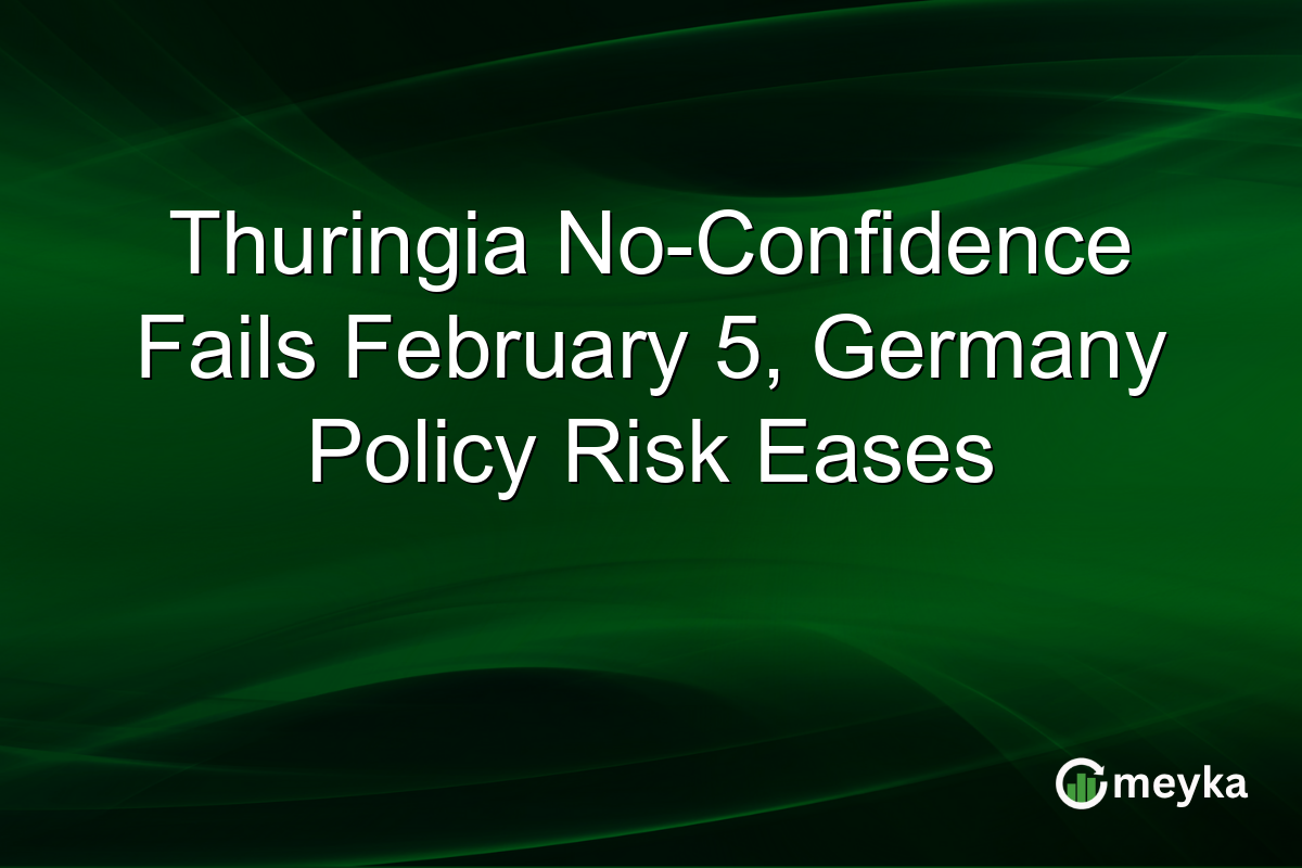 Thuringia No-Confidence Fails February 5, Germany Policy Risk Eases