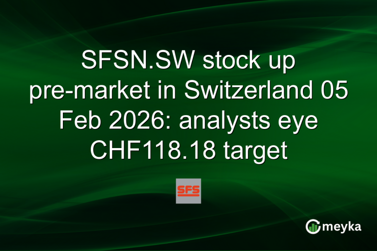 SFSN.SW stock up pre-market in Switzerland 05 Feb 2026: analysts eye CHF118.18 target