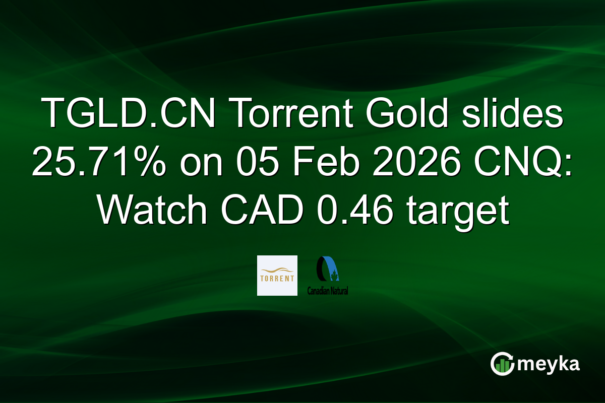 TGLD.CN Torrent Gold slides 25.71% on 05 Feb 2026 CNQ: Watch CAD 0.46 target