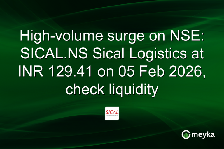 High-volume surge on NSE: SICAL.NS Sical Logistics at INR 129.41 on 05 Feb 2026, check liquidity
