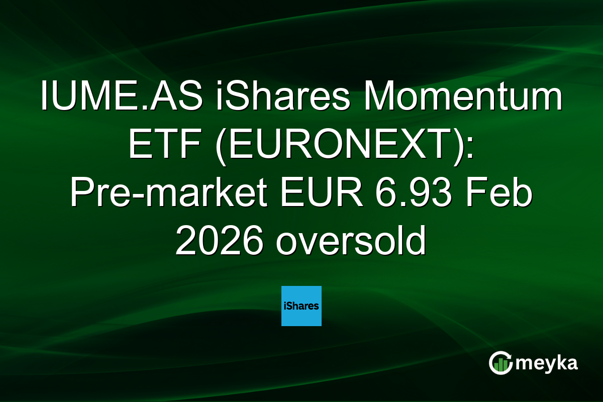 IUME.AS iShares Momentum ETF (EURONEXT): Pre-market EUR 6.93 Feb 2026 oversold
