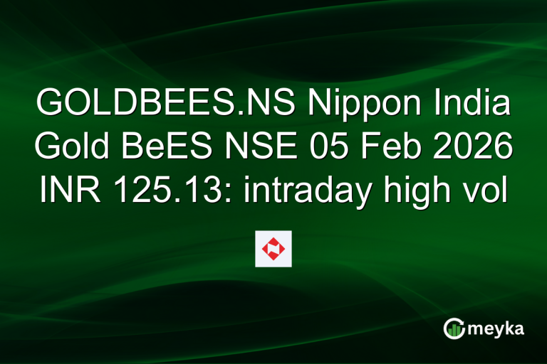 GOLDBEES.NS Nippon India Gold BeES NSE 05 Feb 2026 INR 125.13: intraday high vol