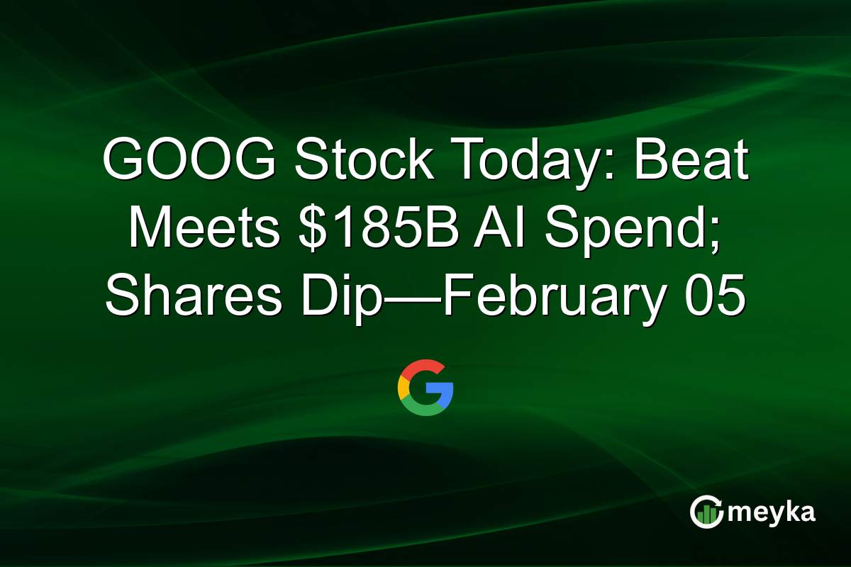 GOOG Stock Today: Beat Meets $185B AI Spend; Shares Dip—February 05