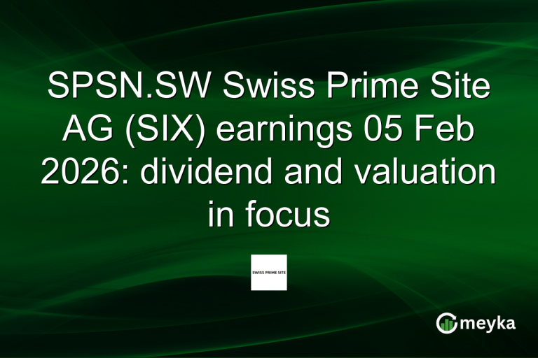 SPSN.SW Swiss Prime Site AG (SIX) earnings 05 Feb 2026: dividend and valuation in focus