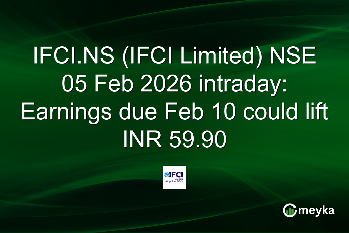 IFCI.NS (IFCI Limited) NSE 05 Feb 2026 intraday: Earnings due Feb 10 could lift INR 59.90