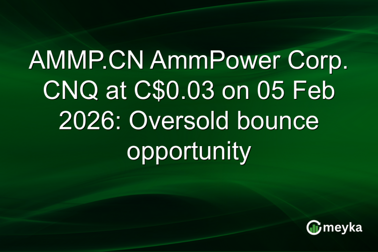 AMMP.CN AmmPower Corp. CNQ at C$0.03 on 05 Feb 2026: Oversold bounce opportunity
