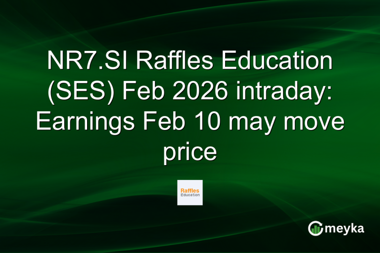NR7.SI Raffles Education (SES) Feb 2026 intraday: Earnings Feb 10 may move price