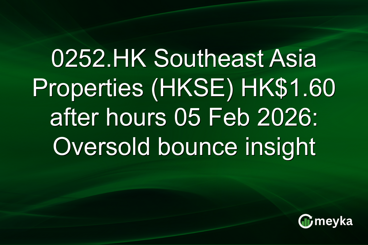 0252.HK Southeast Asia Properties (HKSE) HK$1.60 after hours 05 Feb 2026: Oversold bounce insight