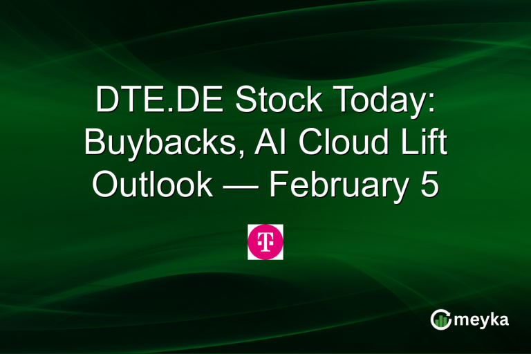 DTE.DE Stock Today: Buybacks, AI Cloud Lift Outlook — February 5